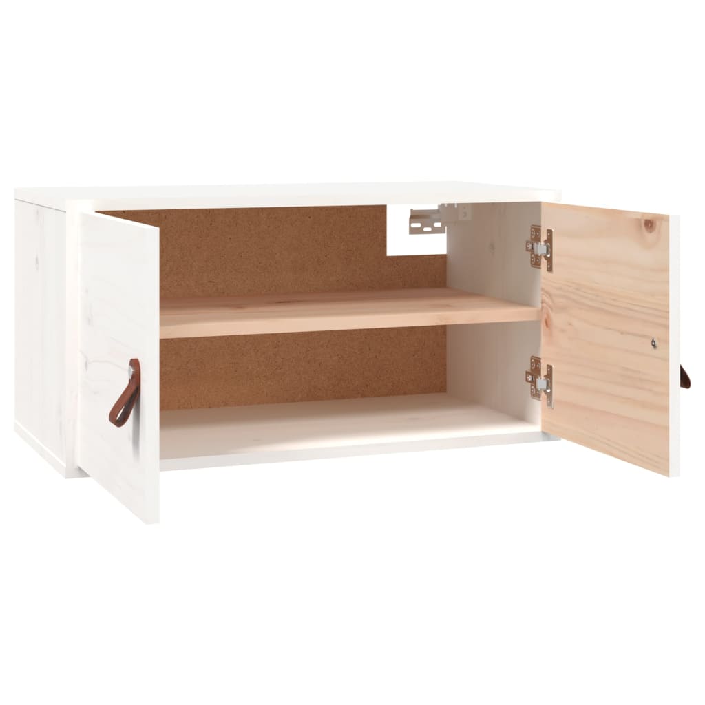 Seinäkaapit 2 kpl valkoinen 60x30x30 cm täysi mänty - Sisustajankoti.fi