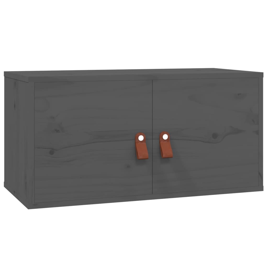 Seinäkaappi harmaa 60x30x30 cm täysi mänty - Sisustajankoti.fi