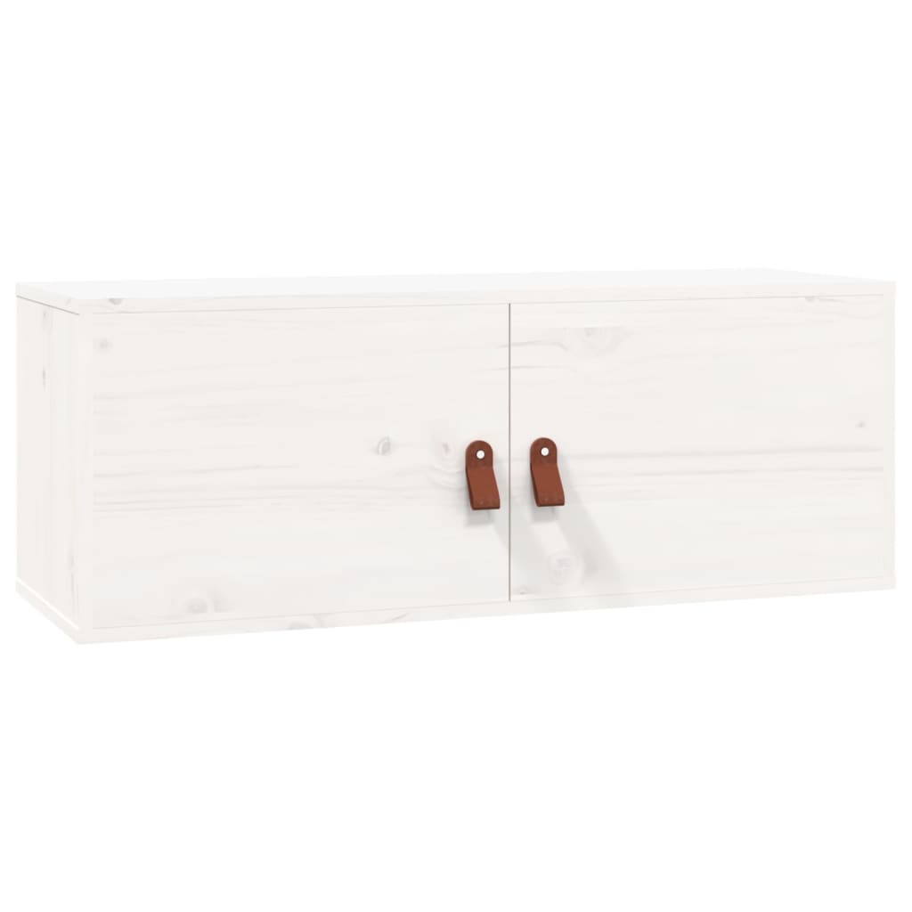 Seinäkaapit 2 kpl valkoinen 80x30x30 cm täysi mänty - Sisustajankoti.fi