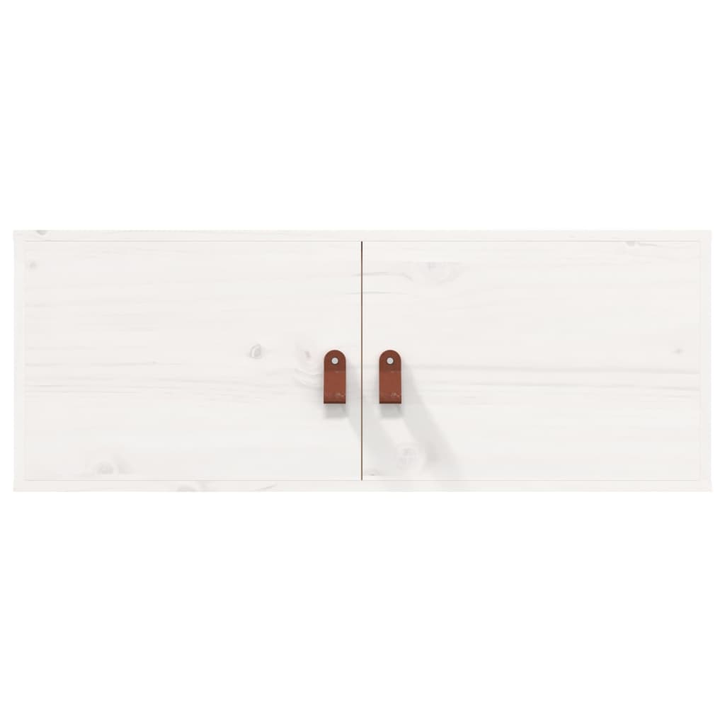 Seinäkaapit 2 kpl valkoinen 80x30x30 cm täysi mänty - Sisustajankoti.fi