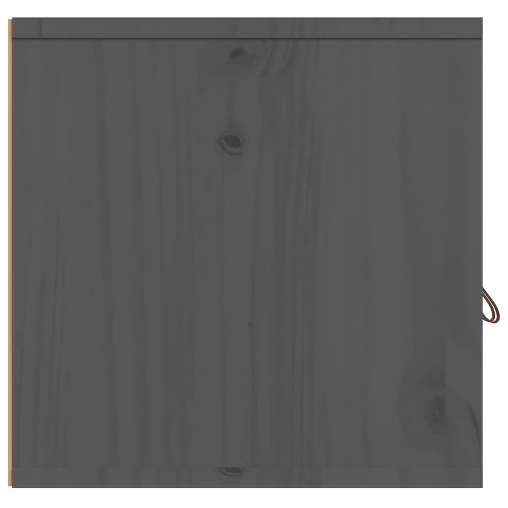 Seinäkaapit 2 kpl harmaa 80x30x30 cm täysi mänty - Sisustajankoti.fi