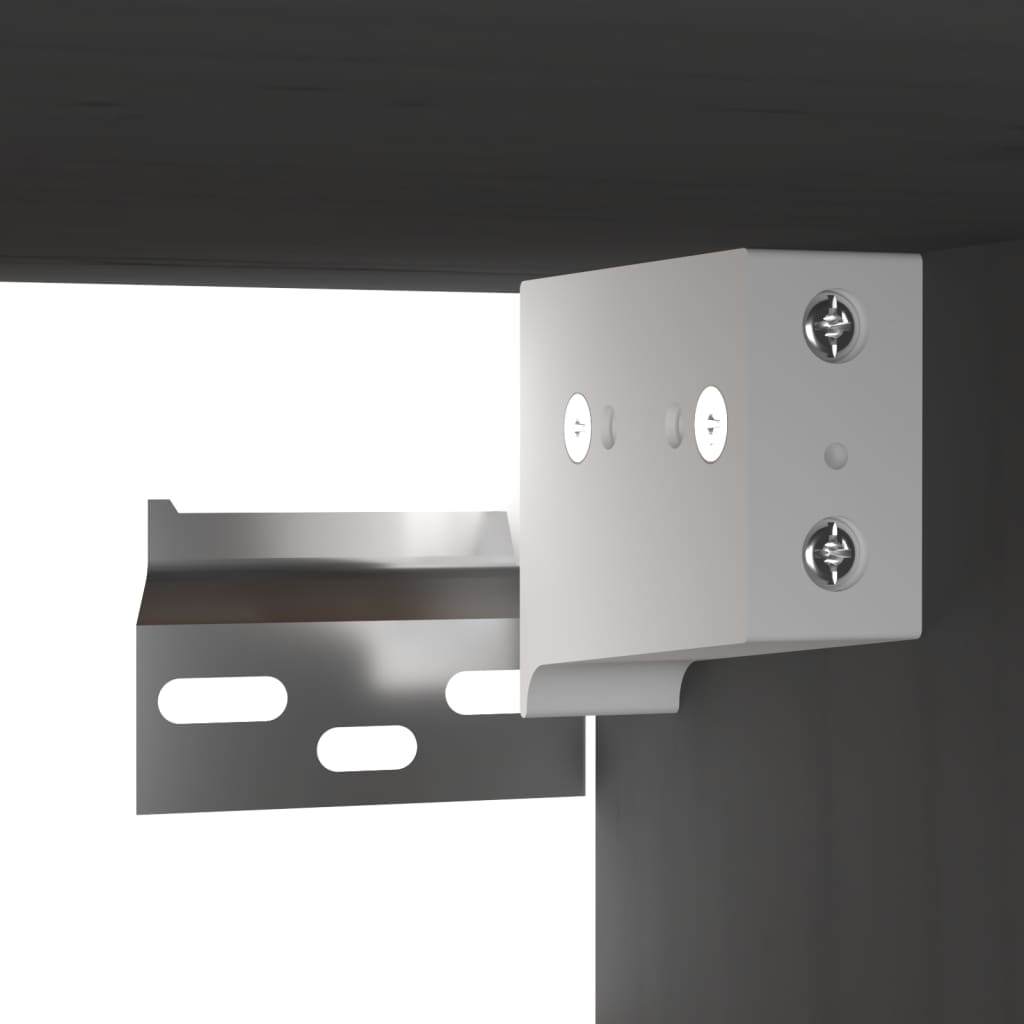 Seinäkaapit 2 kpl harmaa 80x30x30 cm täysi mänty - Sisustajankoti.fi