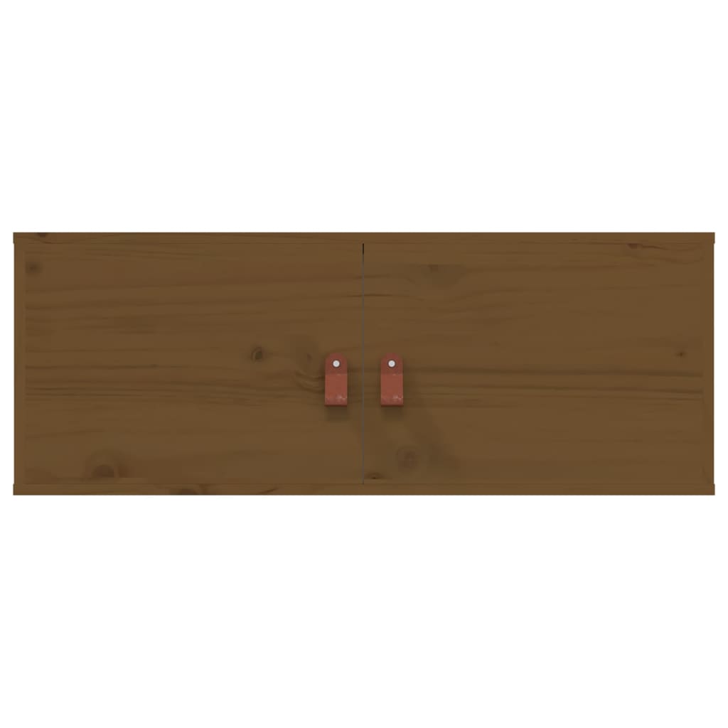 Seinäkaappi hunajanruskea 80x30x30 cm täysi mänty - Sisustajankoti.fi