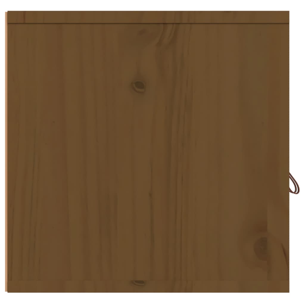 Seinäkaappi hunajanruskea 80x30x30 cm täysi mänty - Sisustajankoti.fi