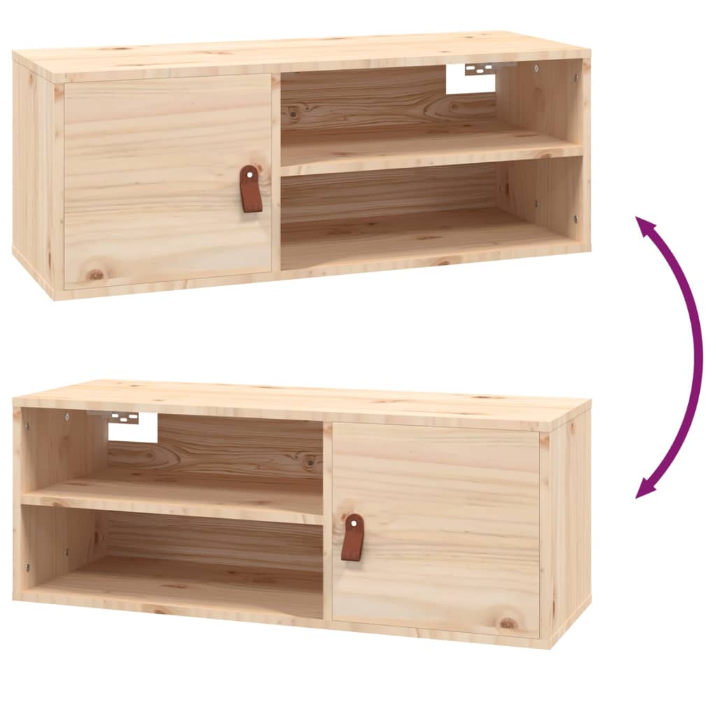 Seinäkaapit 2 kpl 80x30x30 cm täysi mänty - Sisustajankoti.fi