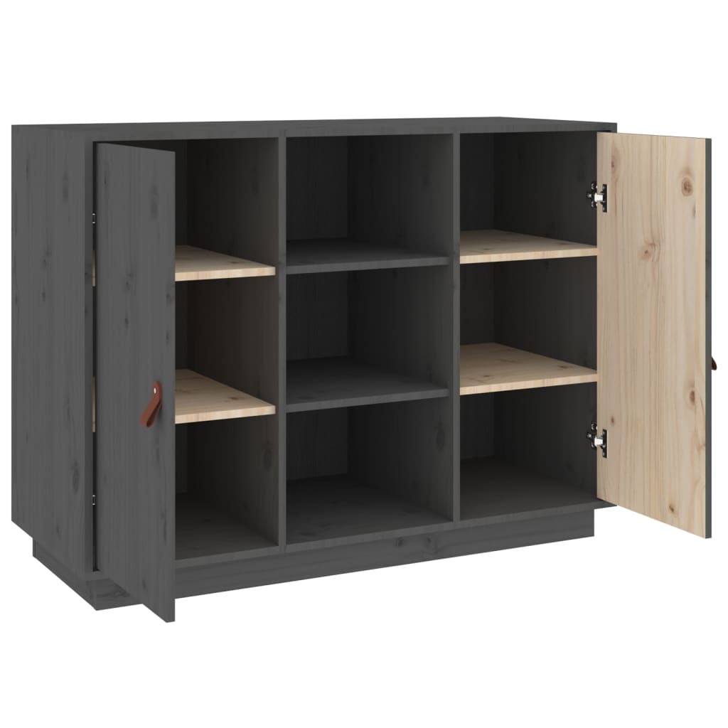 Senkki harmaa 100x40x75 cm täysi mänty - Sisustajankoti.fi