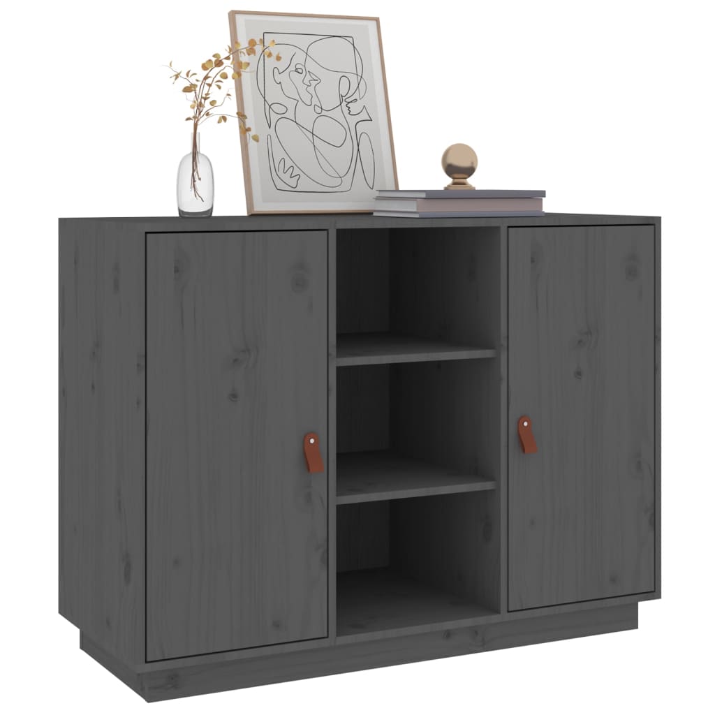 Senkki harmaa 100x40x75 cm täysi mänty - Sisustajankoti.fi