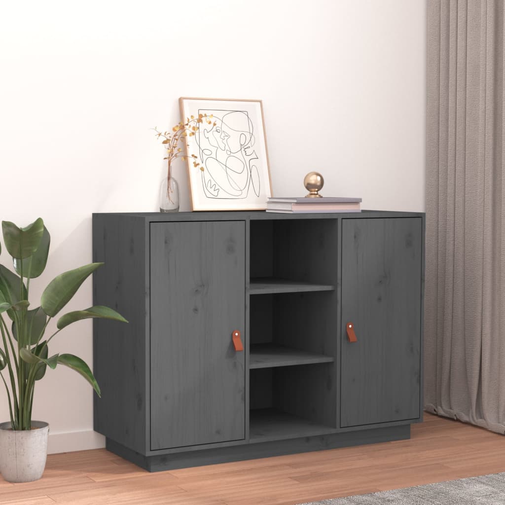 Senkki harmaa 100x40x75 cm täysi mänty - Sisustajankoti.fi