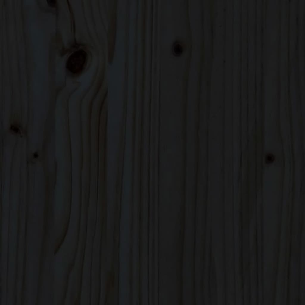 Senkki musta 100x40x75 cm täysi mänty - Sisustajankoti.fi