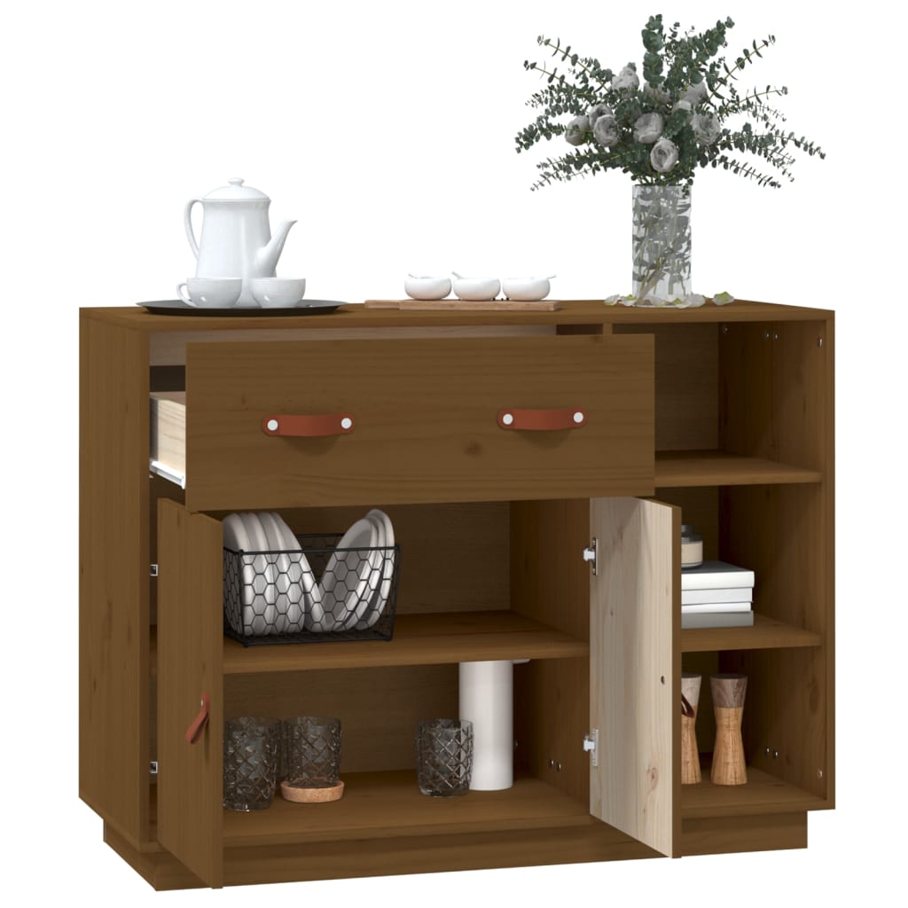Senkki hunajanruskea 98,5x40x75 cm täysi mänty - Sisustajankoti.fi