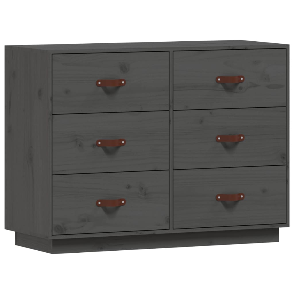 Senkki harmaa 100x40x75 cm täysi mänty - Sisustajankoti.fi