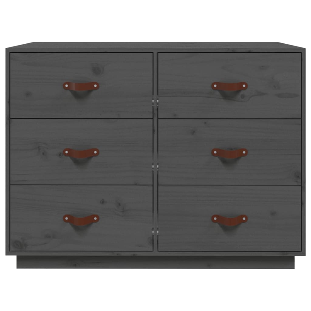 Senkki harmaa 100x40x75 cm täysi mänty - Sisustajankoti.fi