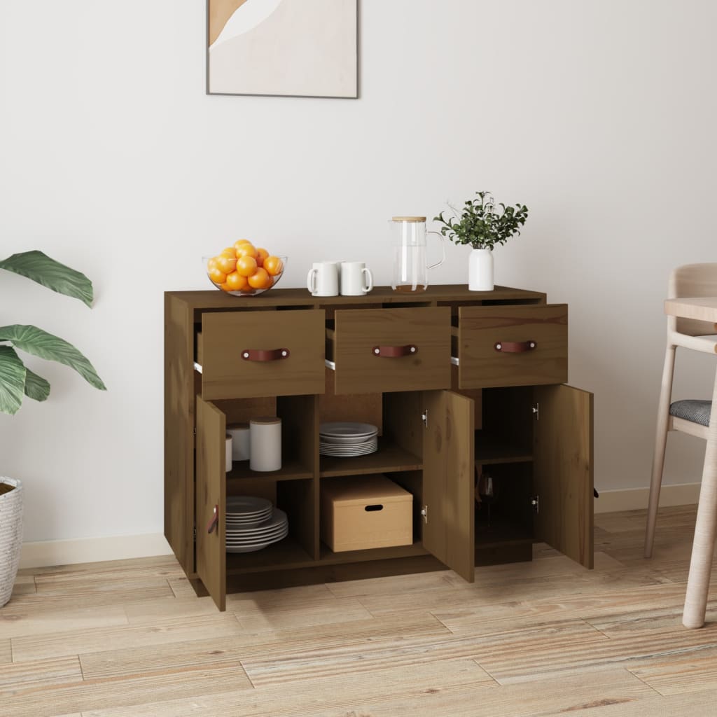 Senkki hunajanruskea 100x40x75 cm täysi mänty - Sisustajankoti.fi