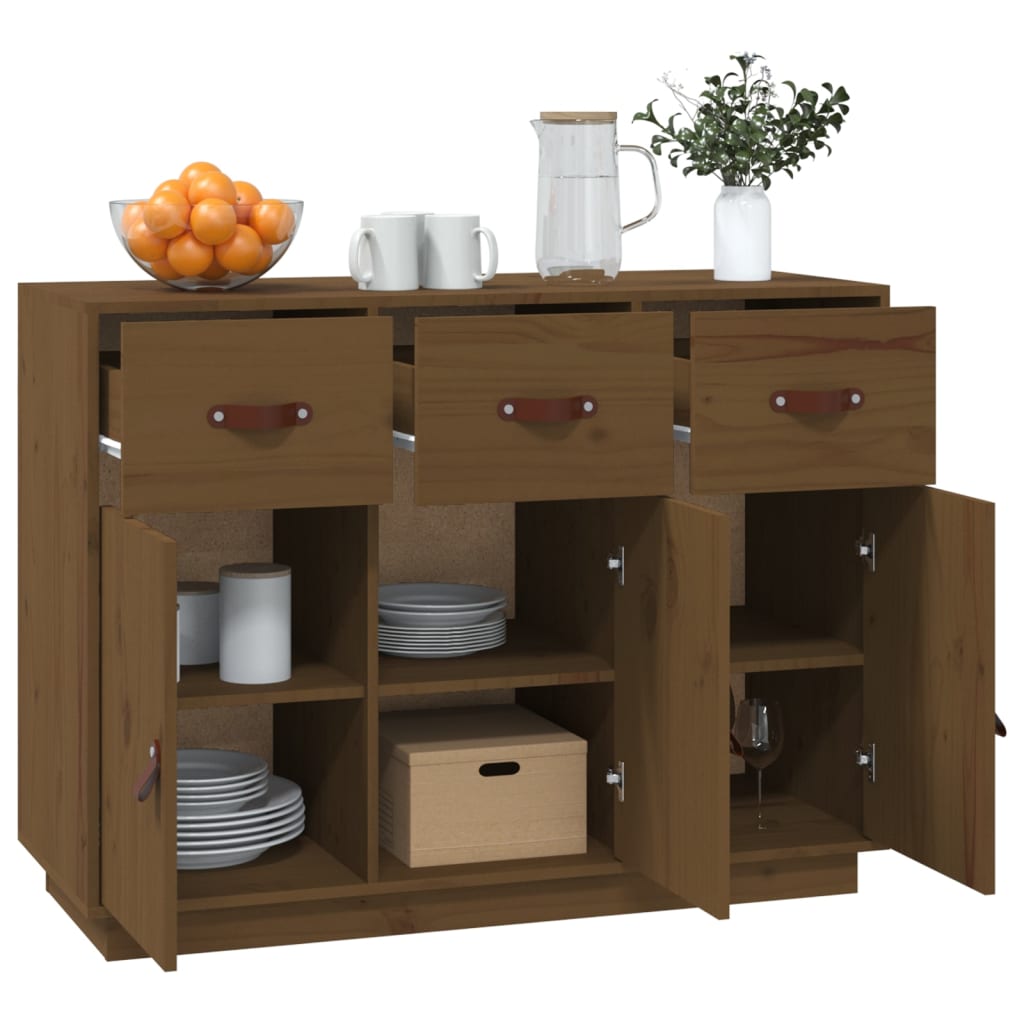 Senkki hunajanruskea 100x40x75 cm täysi mänty - Sisustajankoti.fi