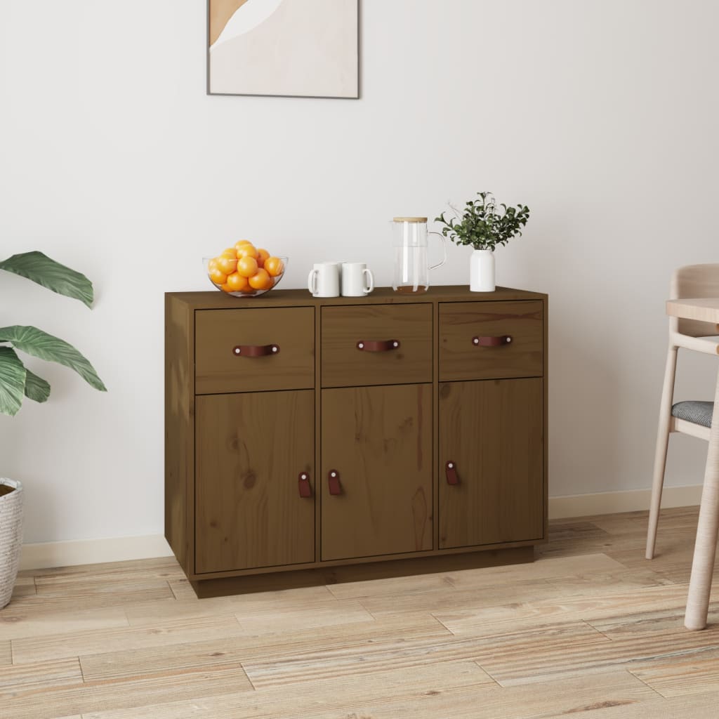 Senkki hunajanruskea 100x40x75 cm täysi mänty - Sisustajankoti.fi