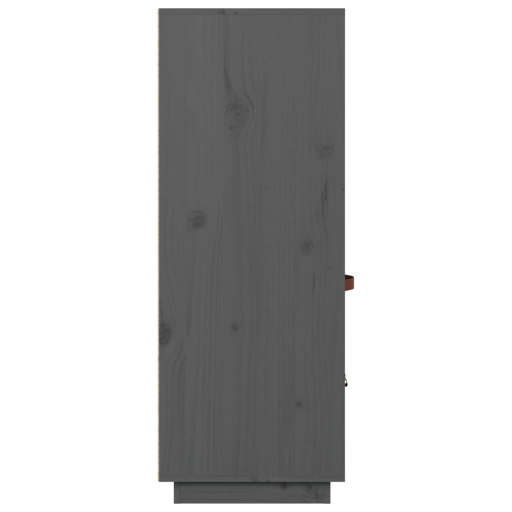 Kaappi harmaa 67x40x108,5 cm täysi mänty - Sisustajankoti.fi