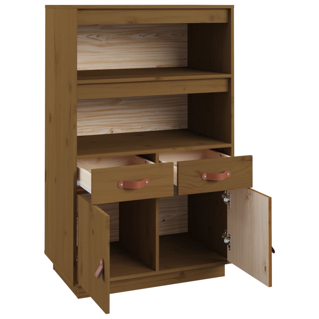 Kaappi hunajanruskea 67x40x108,5 cm täysi mänty - Sisustajankoti.fi