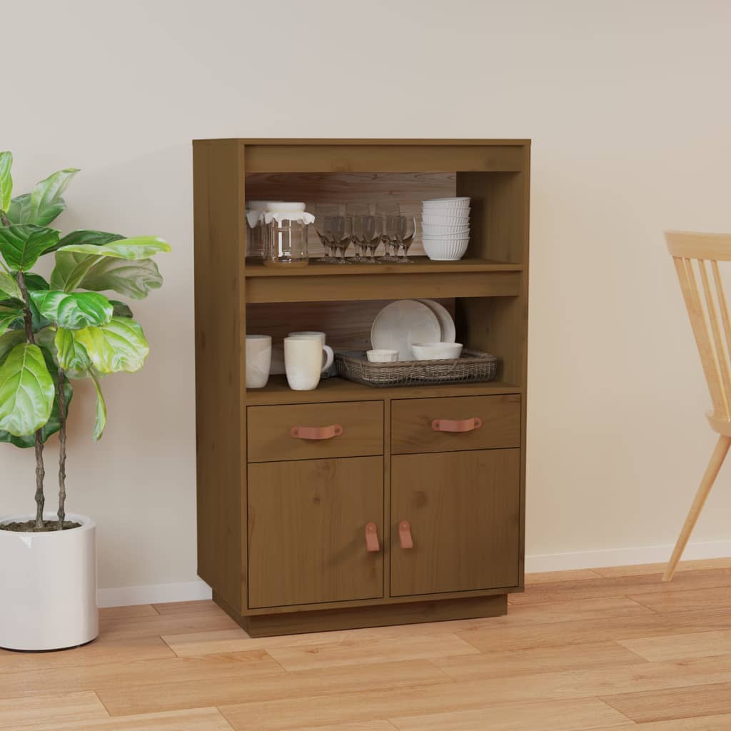 Kaappi hunajanruskea 67x40x108,5 cm täysi mänty - Sisustajankoti.fi