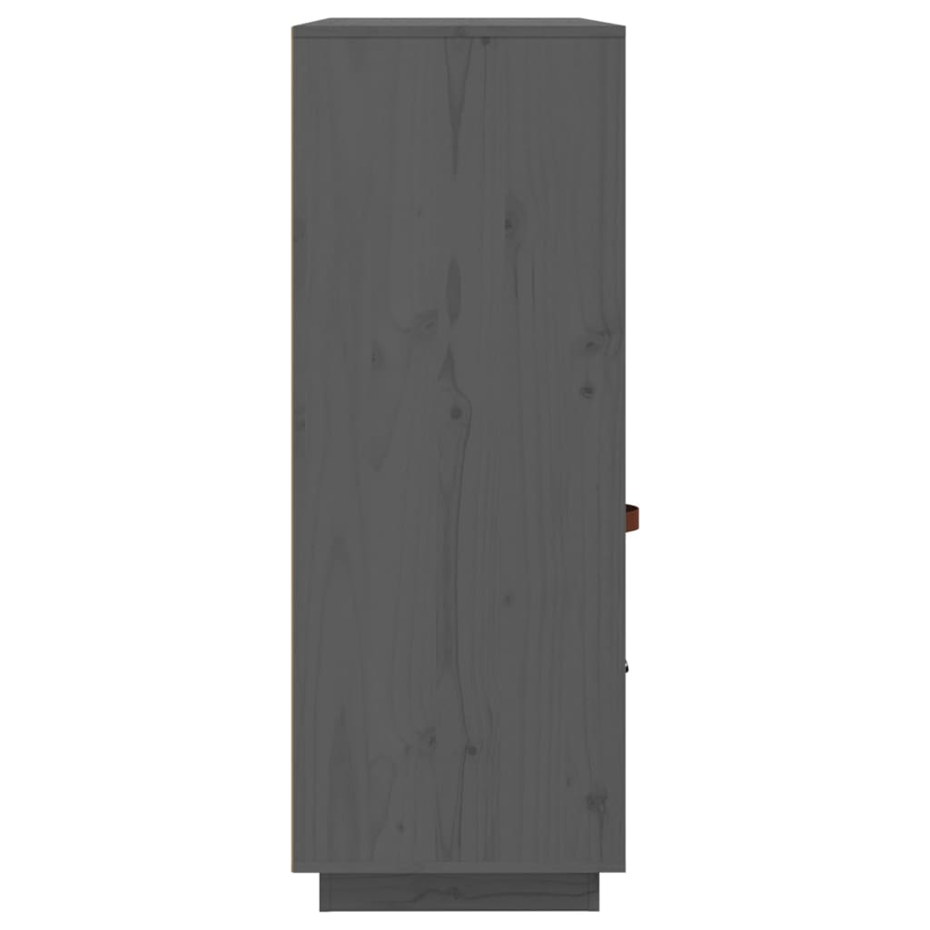 Kaappi harmaa 100x40x108,5 cm täysi mänty - Sisustajankoti.fi