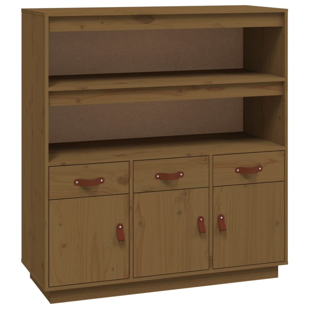 Kaappi hunajanruskea 100x40x108,5 cm täysi mänty - Sisustajankoti.fi