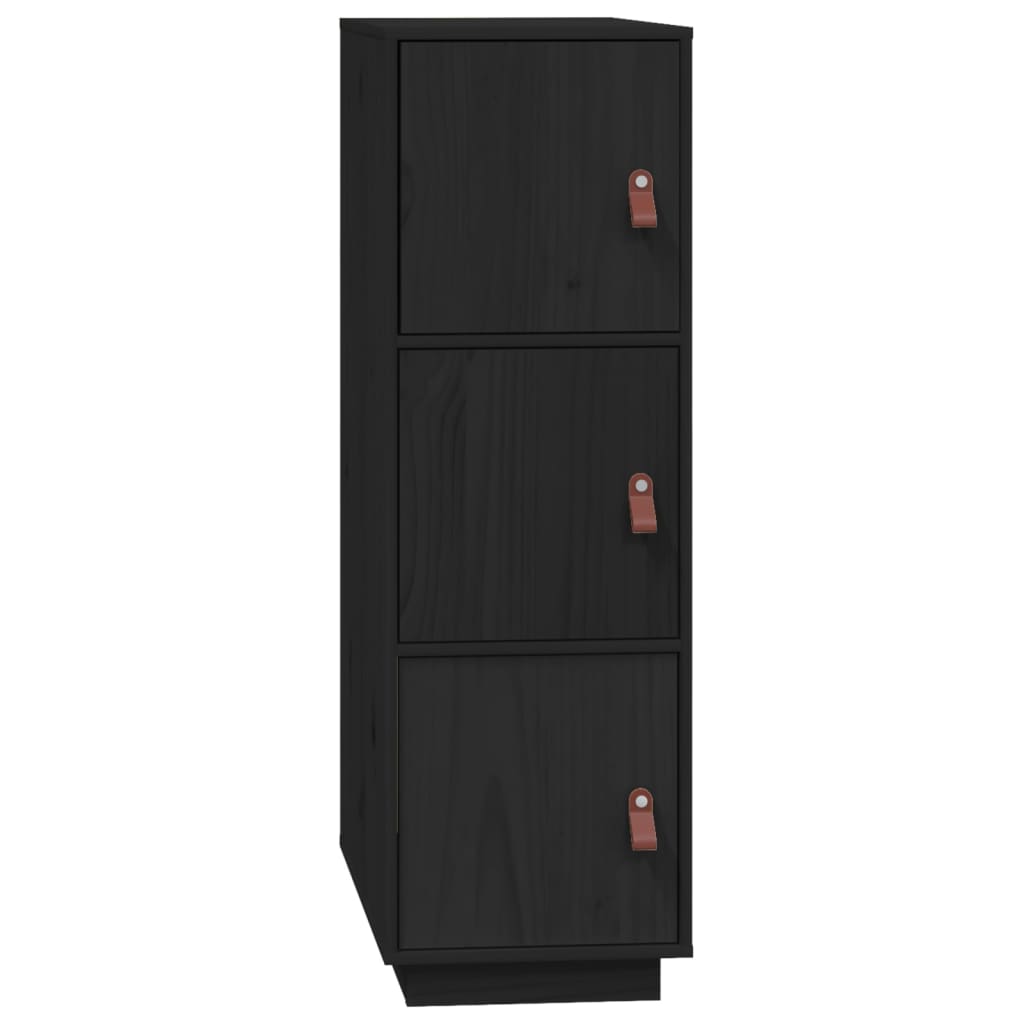 Kaappi musta 34x40x108,5 cm täysi mänty - Sisustajankoti.fi