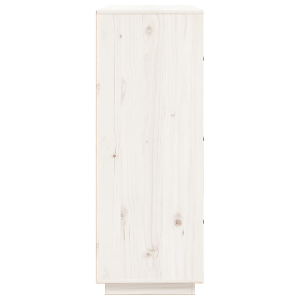 Kaappi valkoinen 67x40x108,5 cm täysi mänty - Sisustajankoti.fi