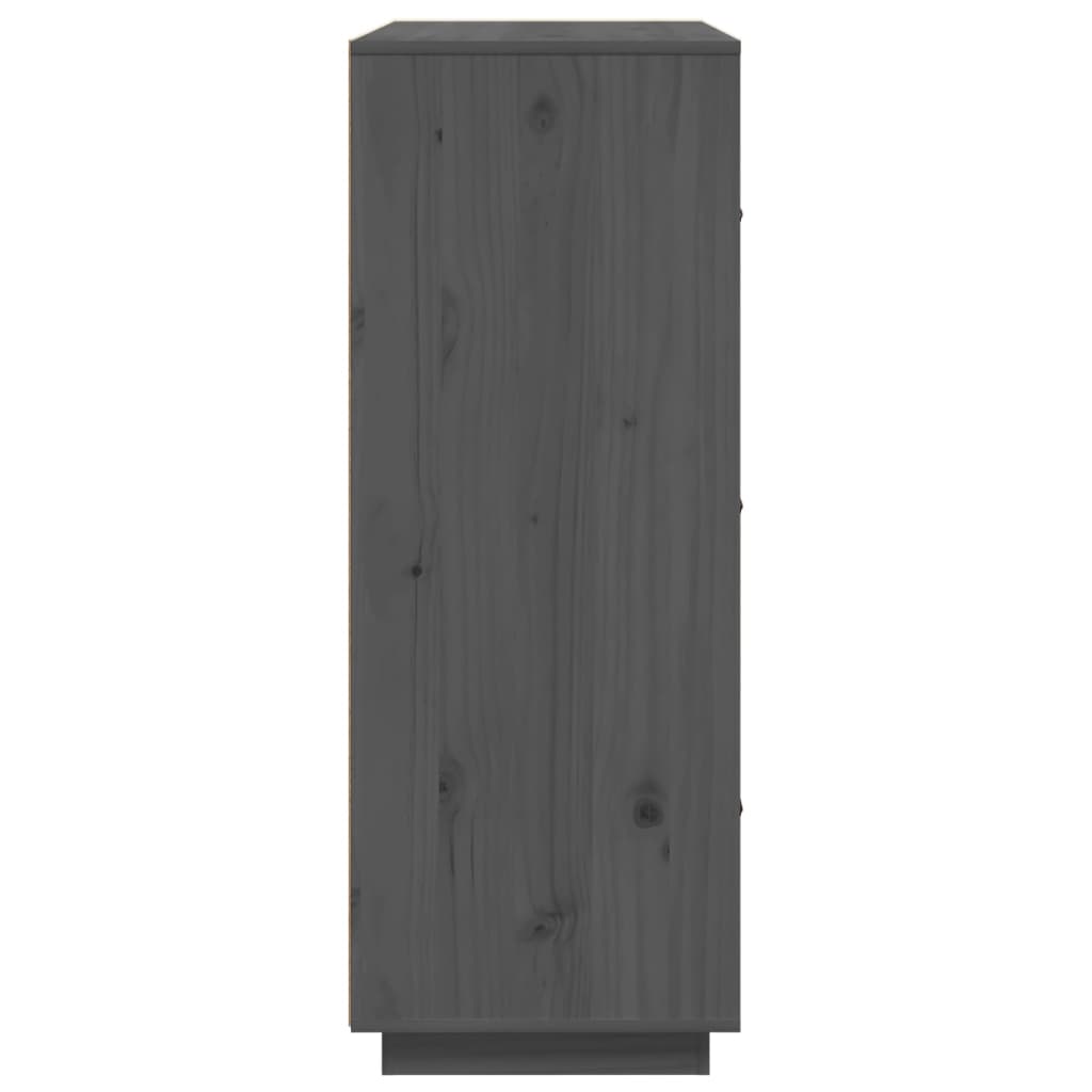 Kaappi harmaa 67x40x108,5 cm täysi mänty - Sisustajankoti.fi