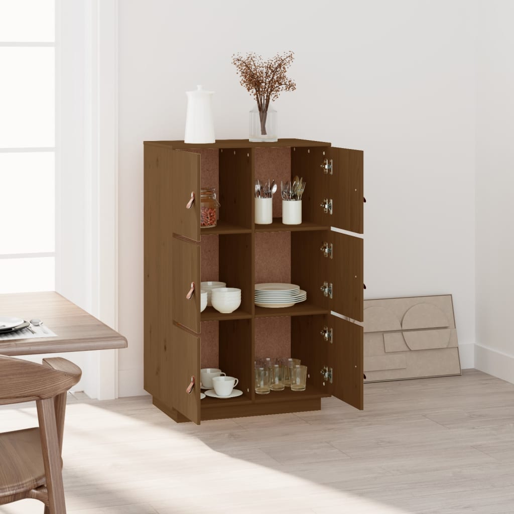 Kaappi hunajanruskea 67x40x108,5 cm täysi mänty - Sisustajankoti.fi