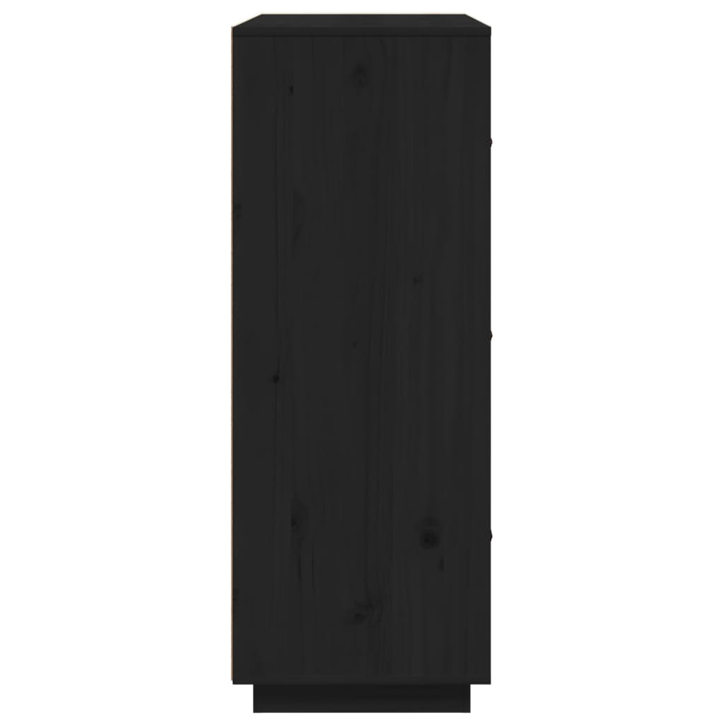 Kaappi musta 67x40x108,5 cm täysi mänty - Sisustajankoti.fi