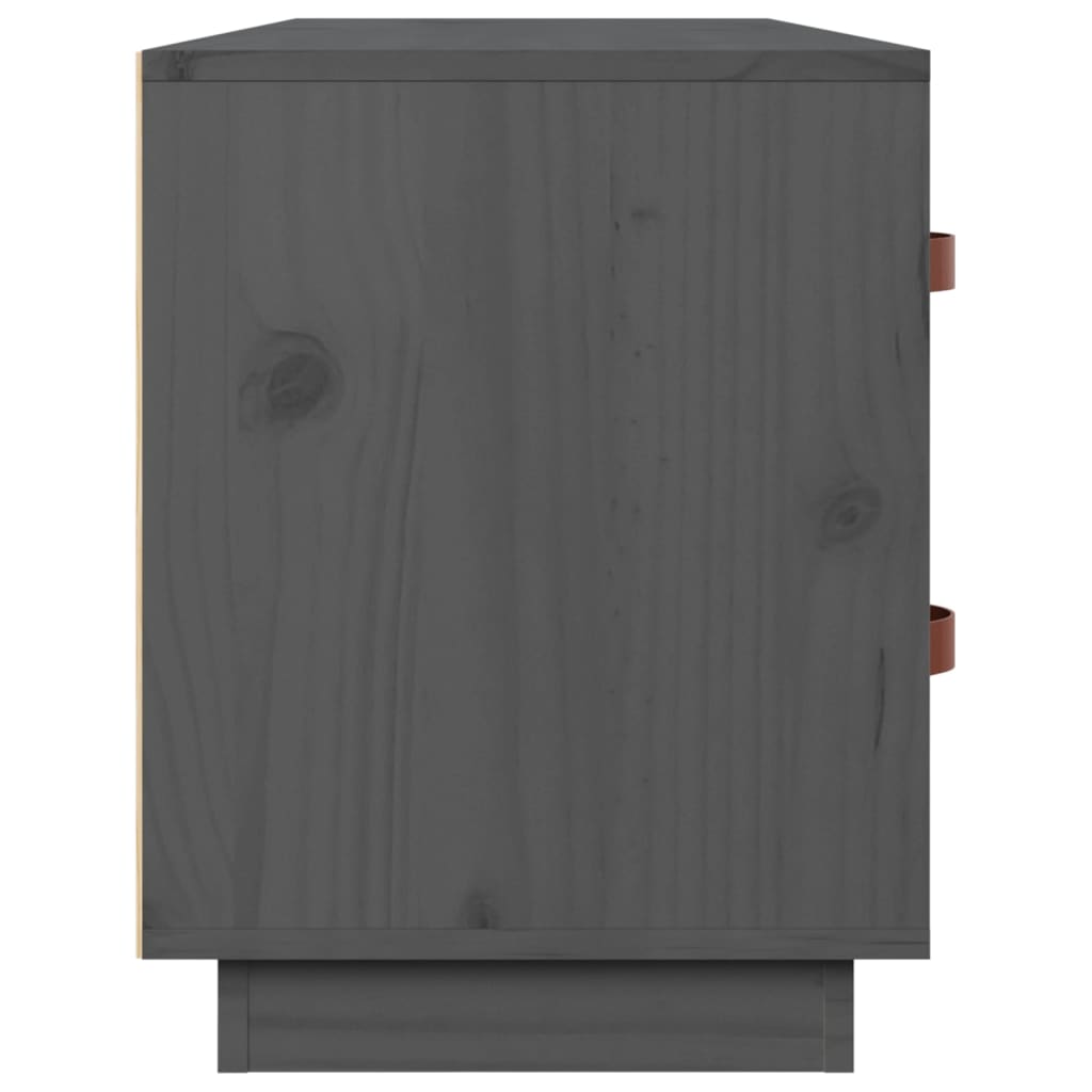 Kenkäpenkki harmaa 100x34x45 cm täysi mänty - Sisustajankoti.fi