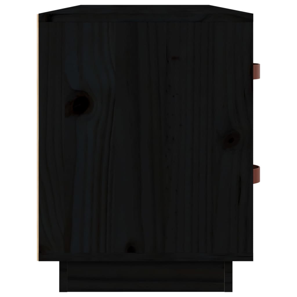 Kenkäpenkki musta 100x34x45 cm täysi mänty - Sisustajankoti.fi