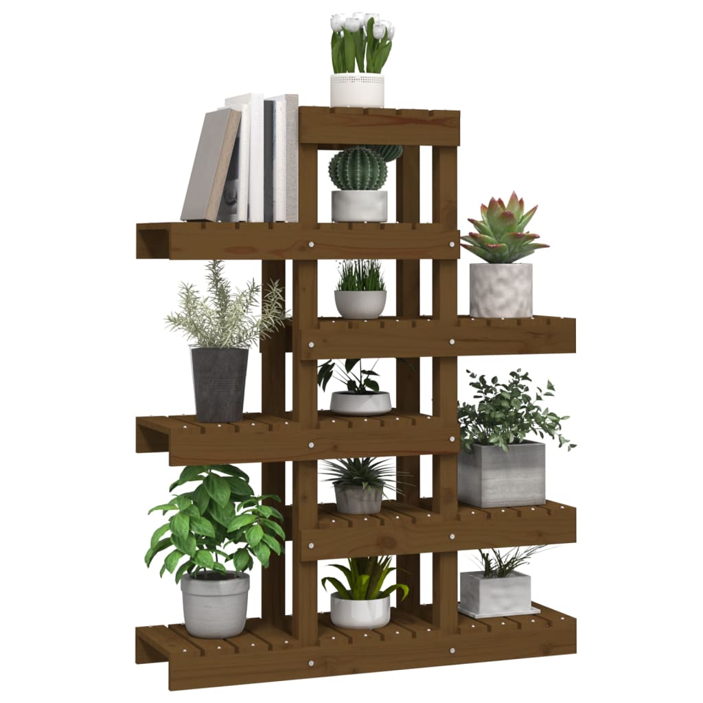 Kasviteline hunajanruskea 85x25x109,5 cm täysi mänty - Sisustajankoti.fi