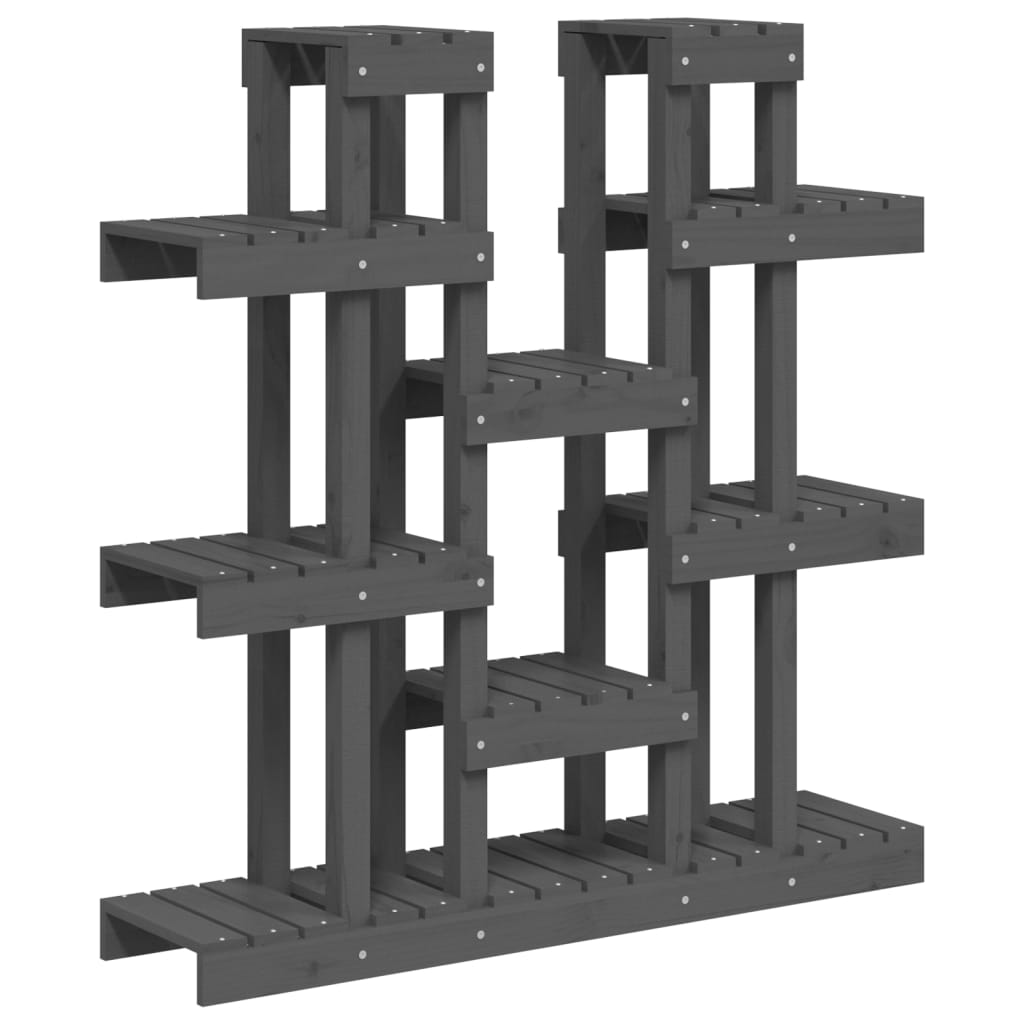 Kasviteline harmaa 104,5x25x109,5 cm täysi mänty - Sisustajankoti.fi