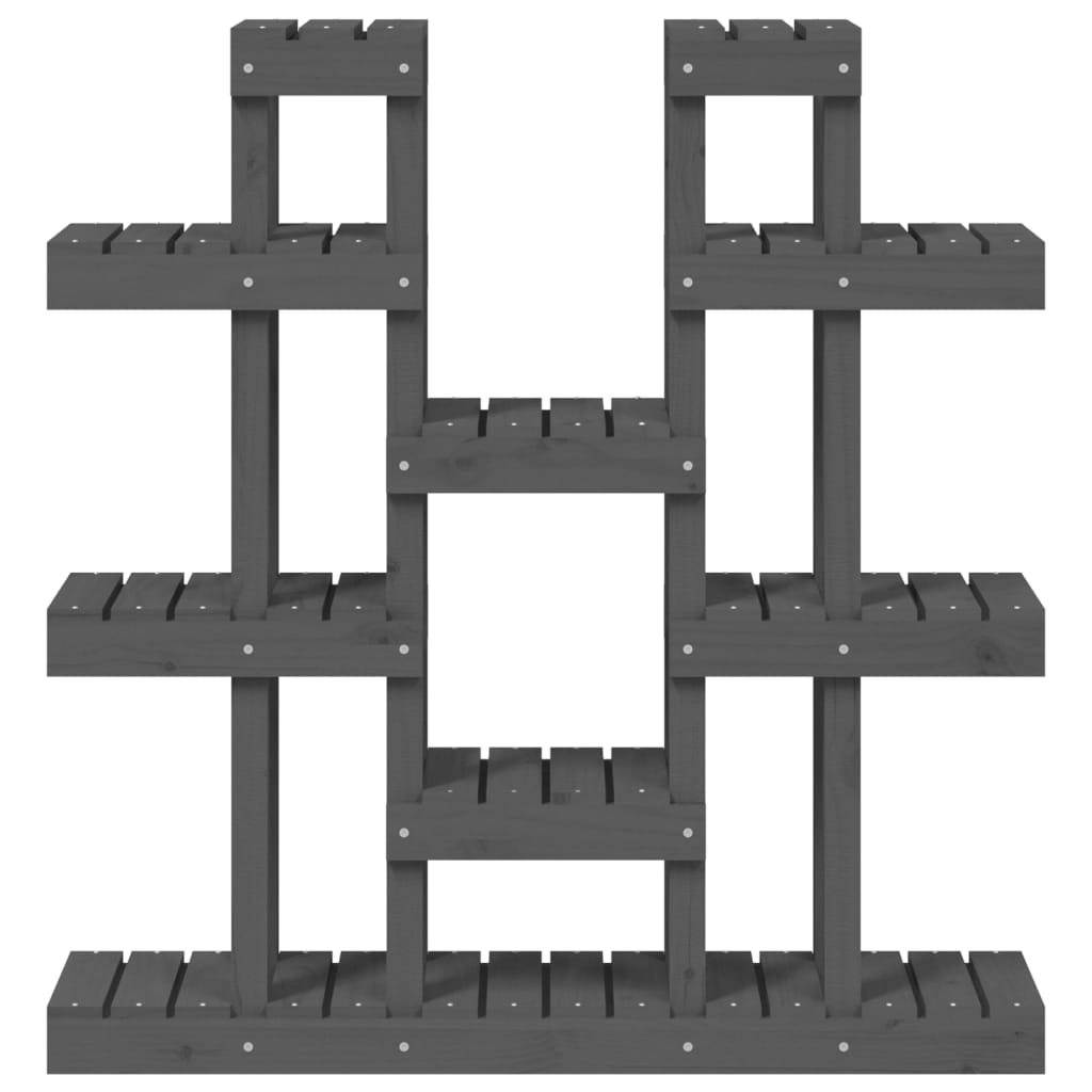Kasviteline harmaa 104,5x25x109,5 cm täysi mänty - Sisustajankoti.fi