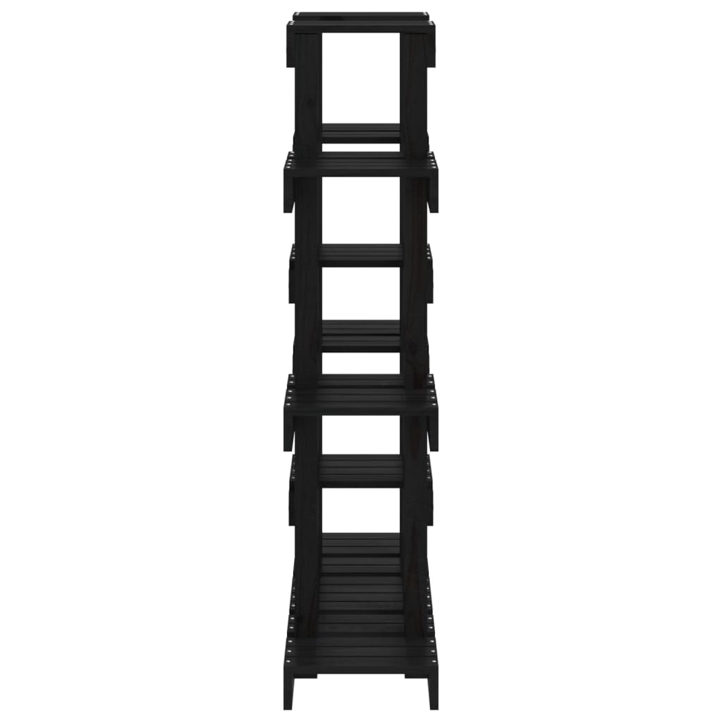 Kasviteline musta 104,5x25x109,5 cm täysi mänty - Sisustajankoti.fi