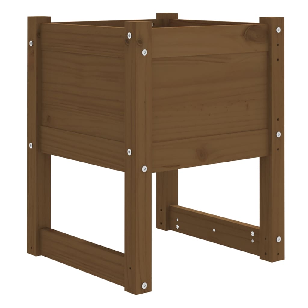 Kukkalaatikot 2 kpl hunajanruskea 40x40x52,5 cm täysi mänty - Sisustajankoti.fi