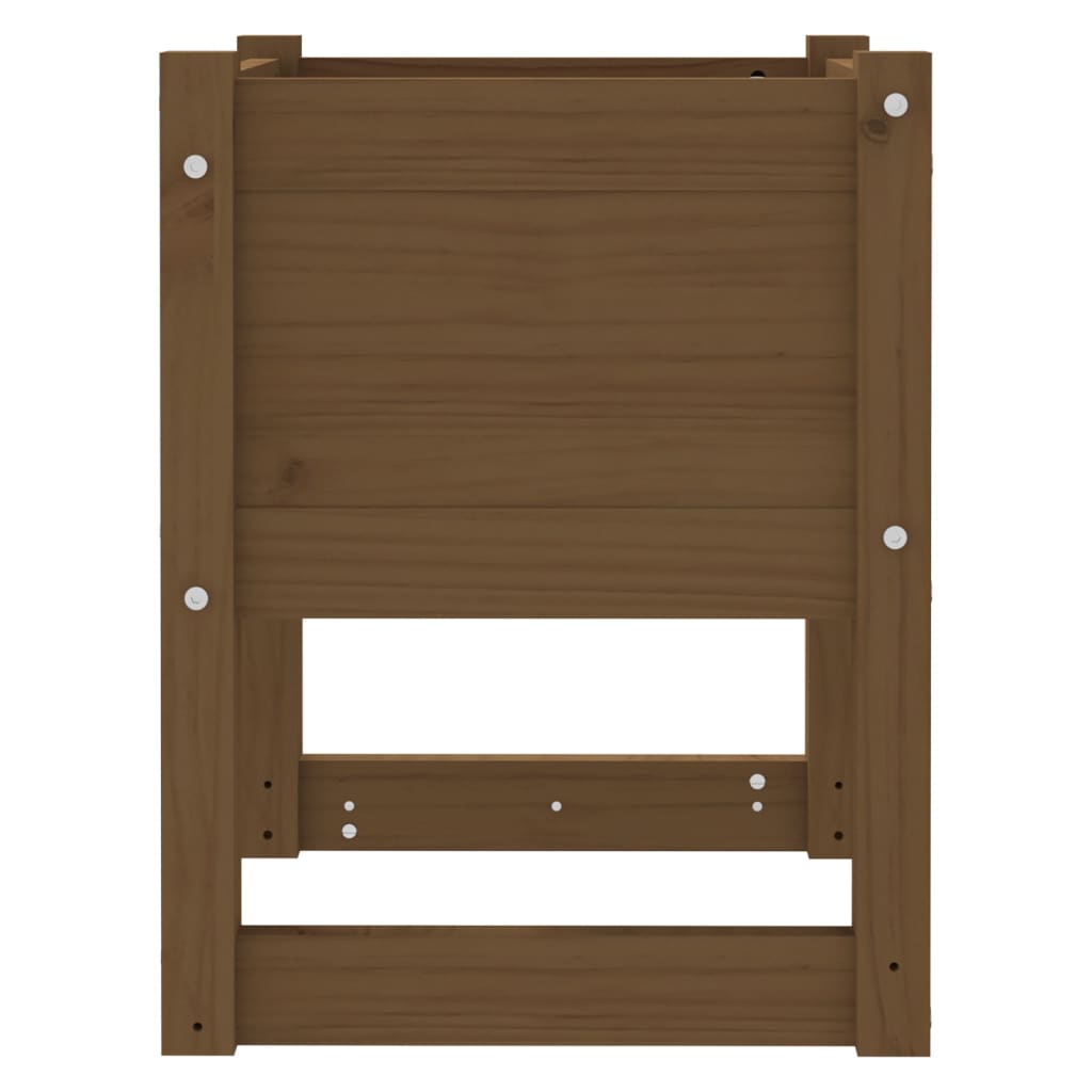 Kukkalaatikot 2 kpl hunajanruskea 40x40x52,5 cm täysi mänty - Sisustajankoti.fi