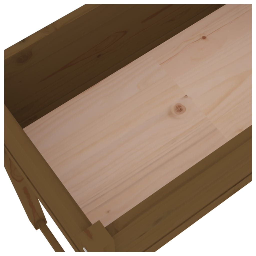 Kukkalaatikko hunajanruskea 78x40x81 cm täysi mänty - Sisustajankoti.fi