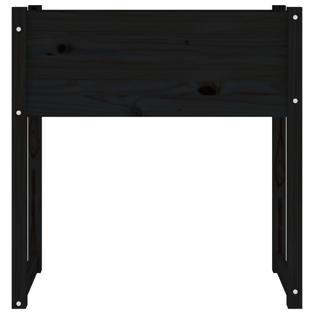 Kukkalaatikko musta 78x40x81 cm täysi mänty - Sisustajankoti.fi