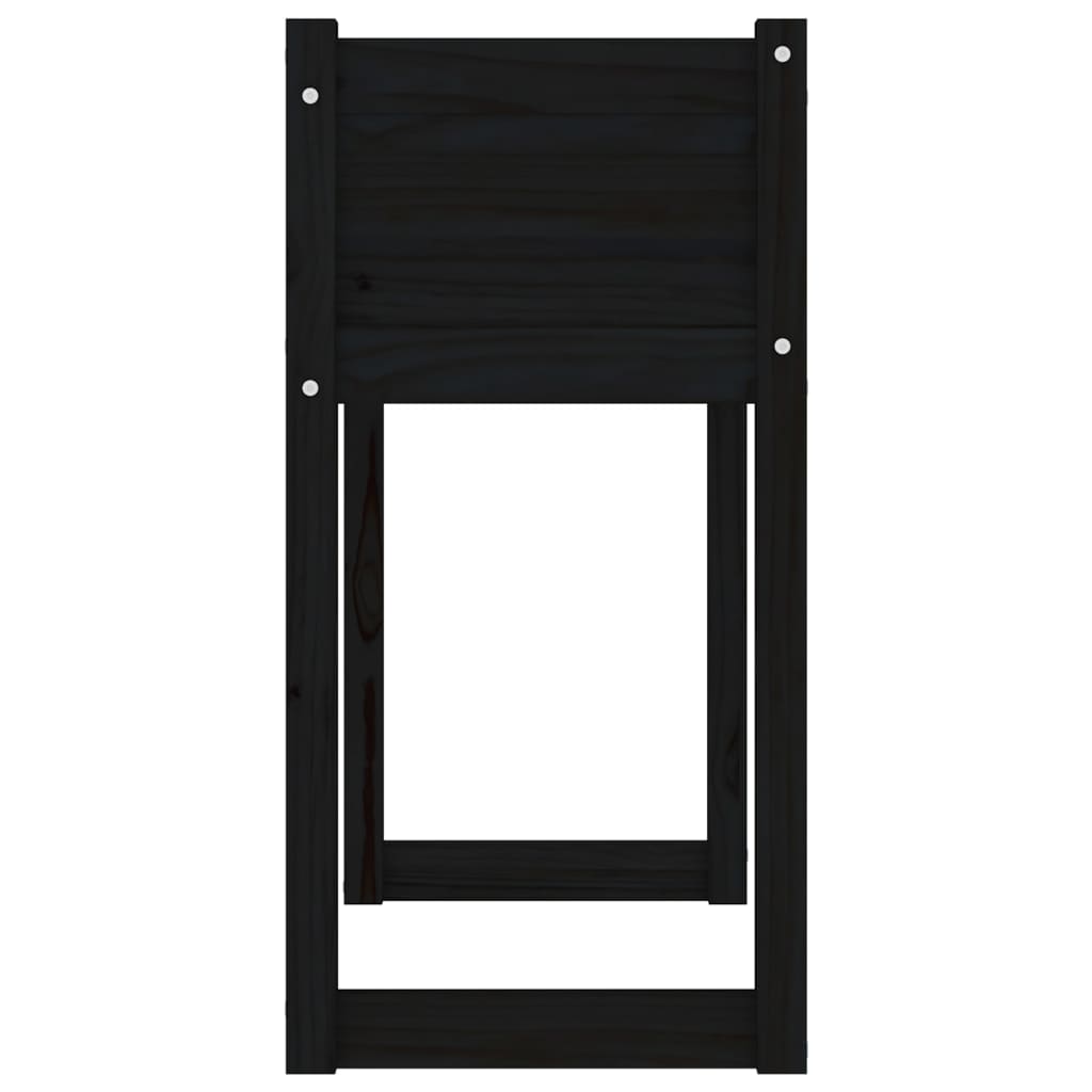 Kukkalaatikko musta 78x40x81 cm täysi mänty - Sisustajankoti.fi