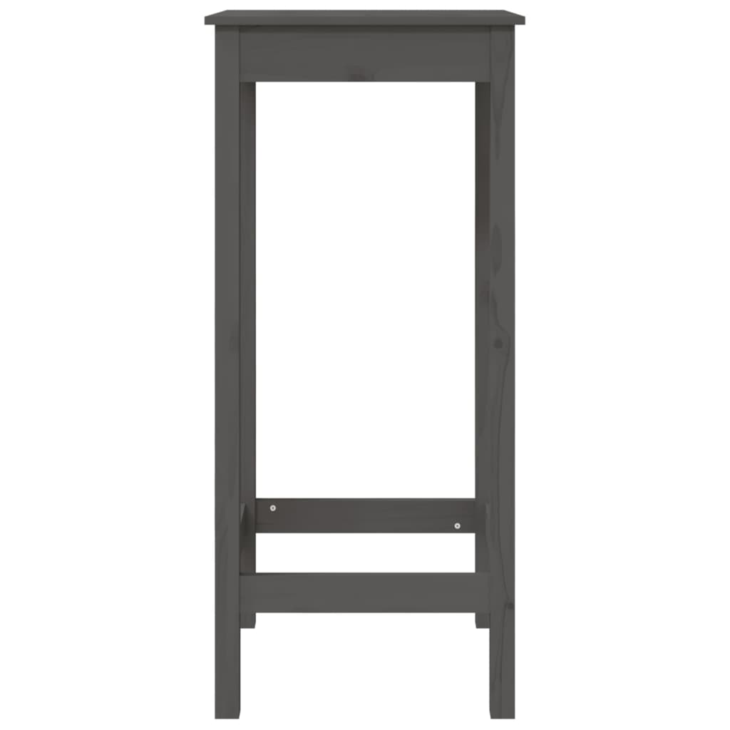 Baaripöytä harmaa 50x50x110 cm täysi mänty - Sisustajankoti.fi