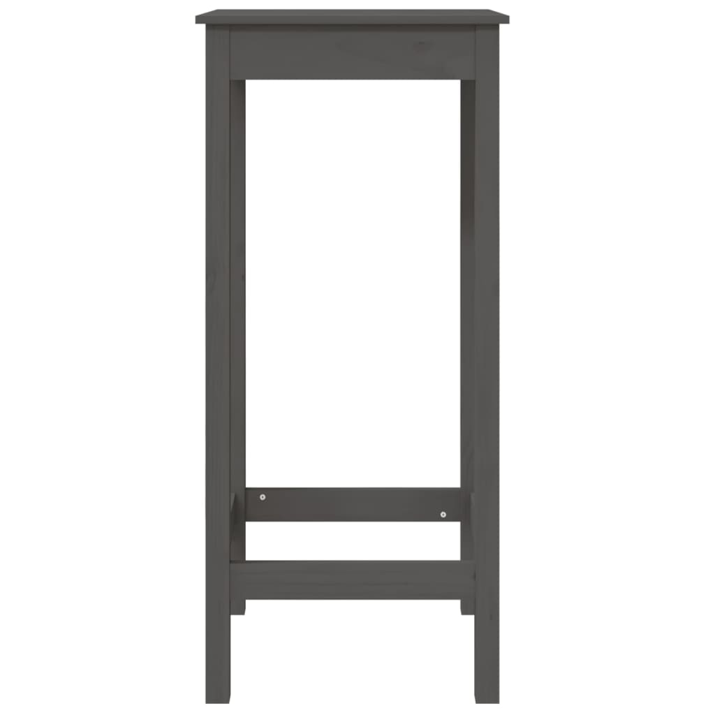 Baaripöytä harmaa 50x50x110 cm täysi mänty - Sisustajankoti.fi