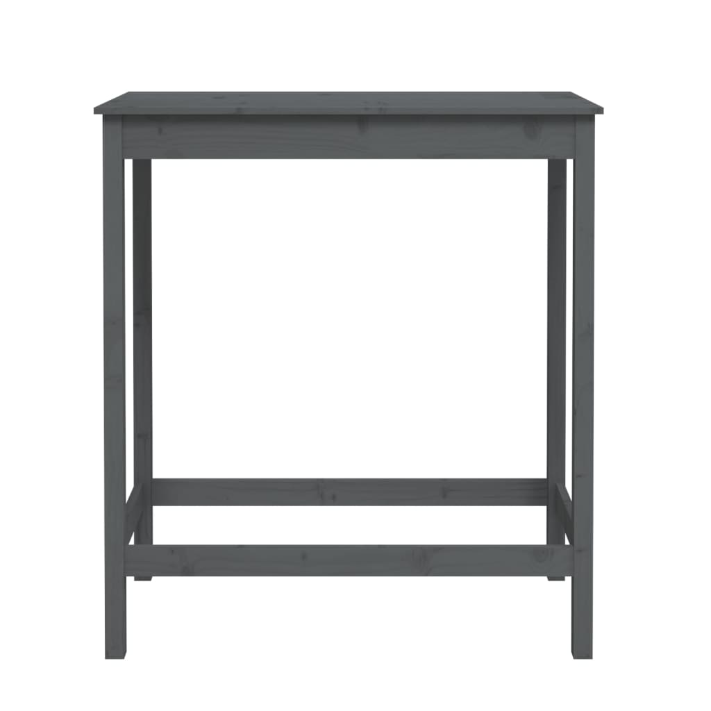 Baaripöytä harmaa 100x50x110 cm täysi mänty - Sisustajankoti.fi