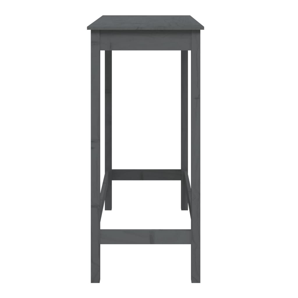 Baaripöytä harmaa 100x50x110 cm täysi mänty - Sisustajankoti.fi