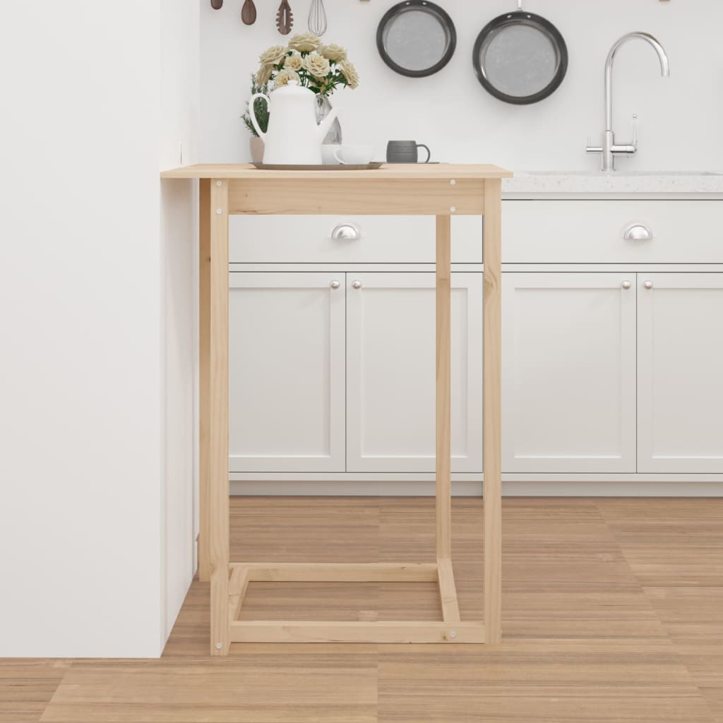 Baaripöytä 80x80x110 cm täysi mänty - Sisustajankoti.fi