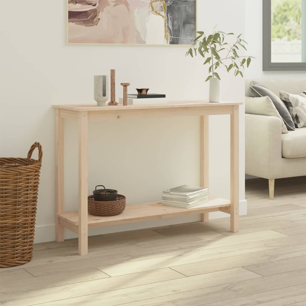 Konsolipöytä 110x40x80 cm täysi mänty - Sisustajankoti.fi