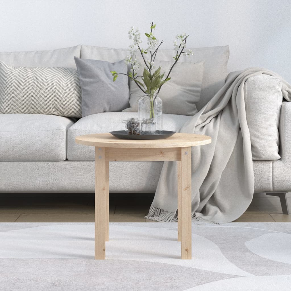 Sohvapöytä Ø 55x45 cm täysi mänty - Sisustajankoti.fi
