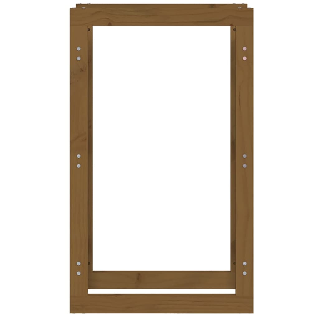 Polttopuuteline hunajanruskea 60x25x100 cm täysi mänty - Sisustajankoti.fi