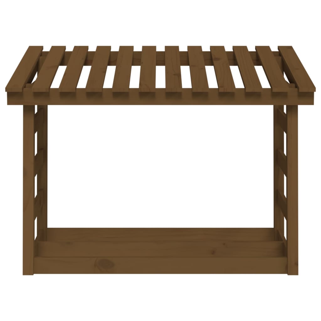 Polttopuuteline hunajanruskea 108x64,5x78 cm täysi mänty - Sisustajankoti.fi