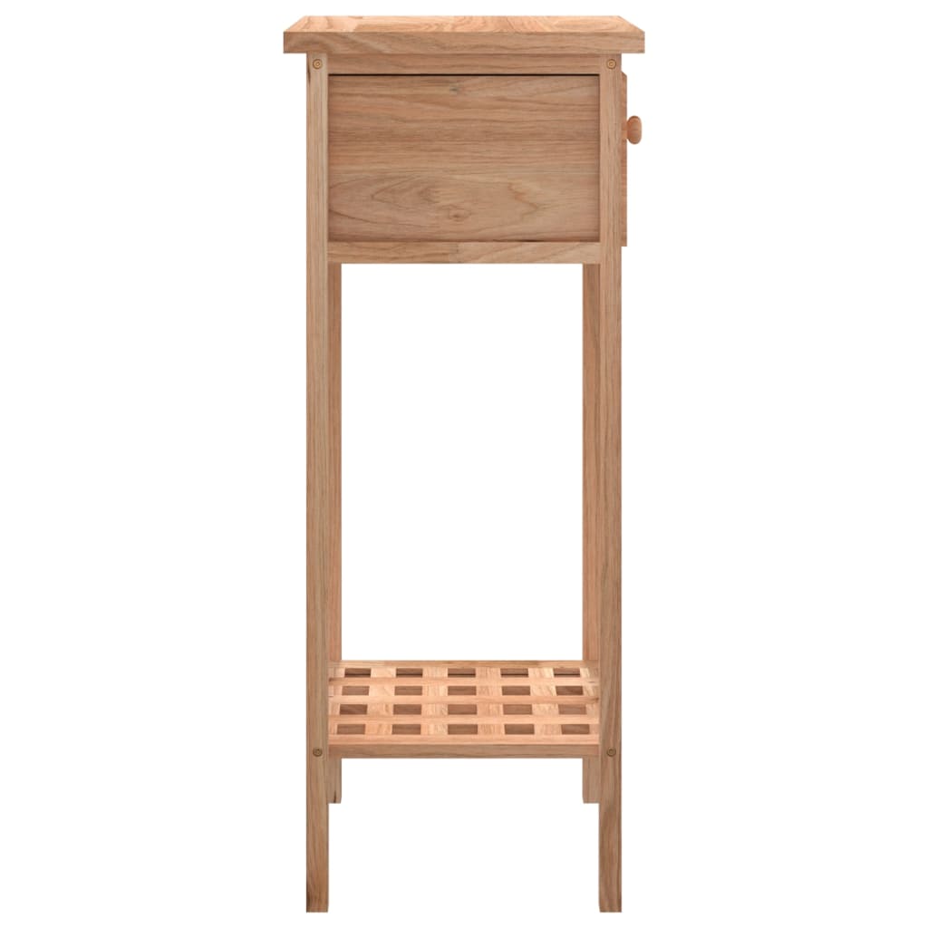 Sivupöytä laatikolla 25x25x60 cm täysi pähkinäpuu - Sisustajankoti.fi